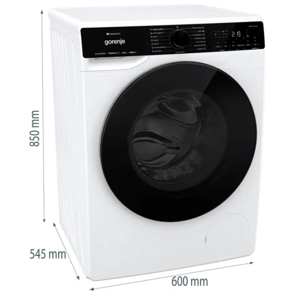 Mașină de spălat Gorenje WPNA84A2TSWIFI 8 kg / 1400 rpm / White photo 4