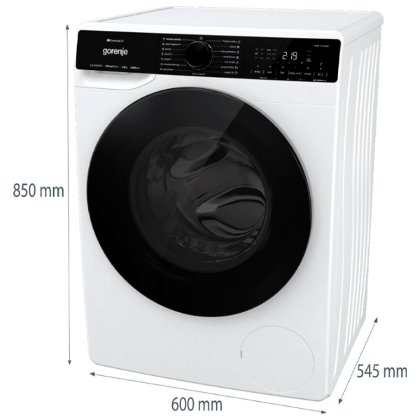 Mașină de spălat Gorenje WPNA84A2TSWIFI 8 kg / 1400 rpm / White photo 5