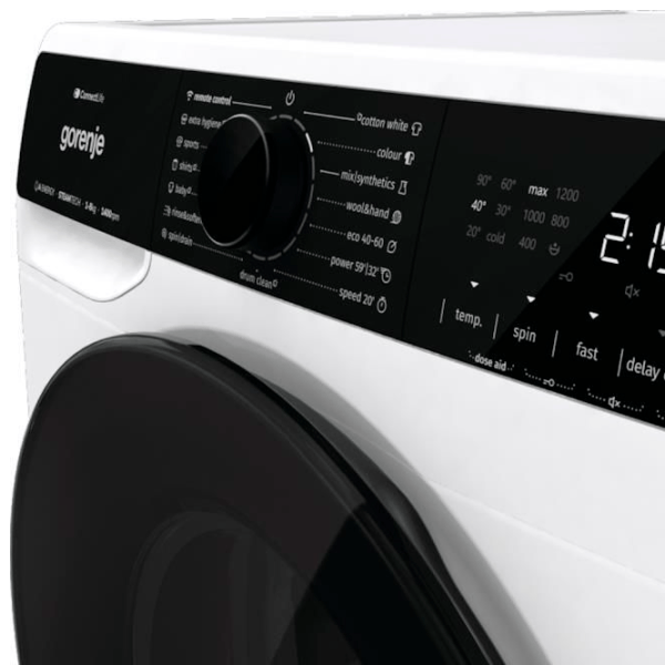 Mașină de spălat Gorenje WPNA84A2TSWIFI 8 kg / 1400 rpm / White photo 6