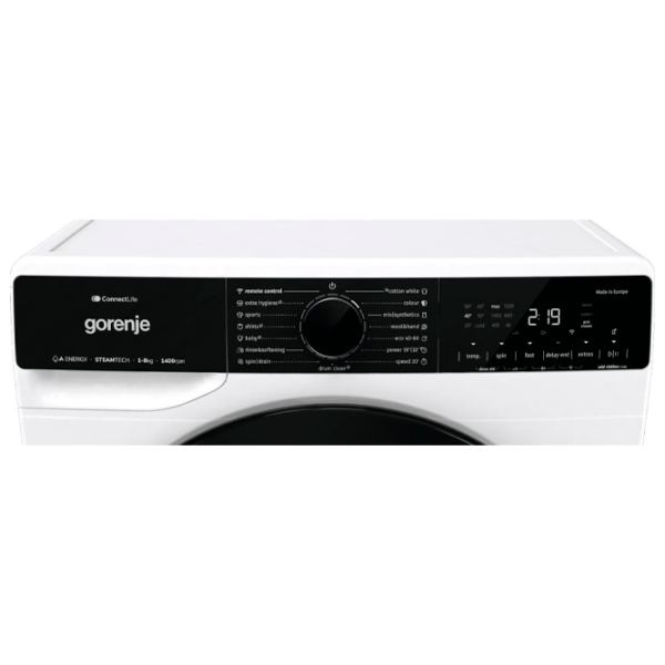 Mașină de spălat Gorenje WPNA84A2TSWIFI 8 kg / 1400 rpm / White photo 7