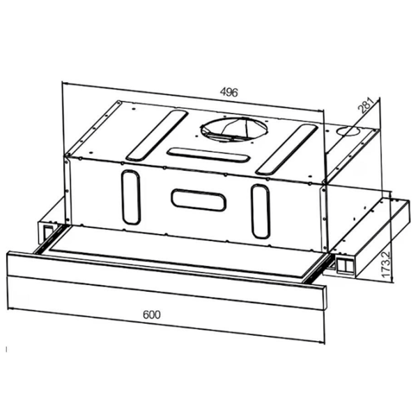 Вытяжка Muhler AMK-400 Телескопическая/ Нержавеющая сталь/ Серый photo 2