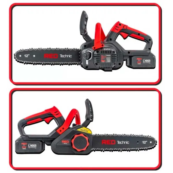 Цепная пила Red Technic RTPAK0124 Аккумуляторный/ Красный photo 4 Цепная пила Red Technic RTPAK0124 Аккумуляторный/ Красный photo 4