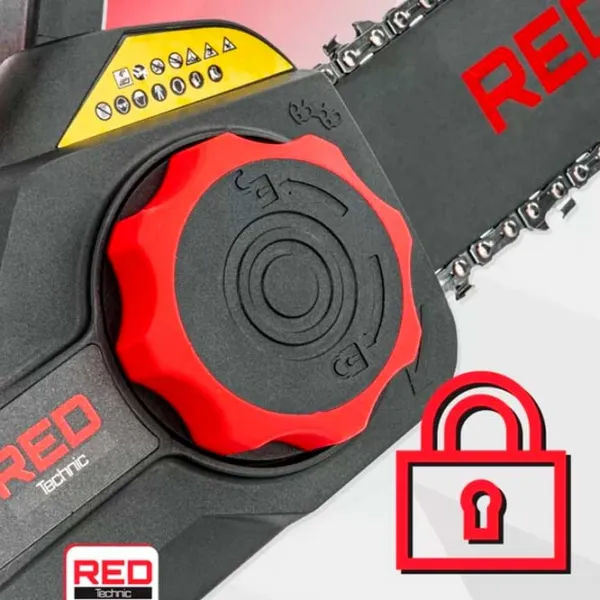 Цепная пила Red Technic RTPAK0124 Аккумуляторный/ Красный photo 6 Цепная пила Red Technic RTPAK0124 Аккумуляторный/ Красный photo 6