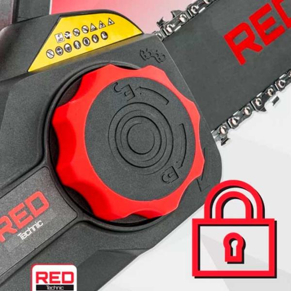 Цепная пила Red Technic RTPAK0124 Аккумуляторный/ Красный photo 6 Цепная пила Red Technic RTPAK0124 Аккумуляторный/ Красный photo 6