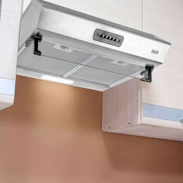 Вытяжка Muhler АМК-2119IX Плоская/ Нержавеющая сталь/ Серый photo 4