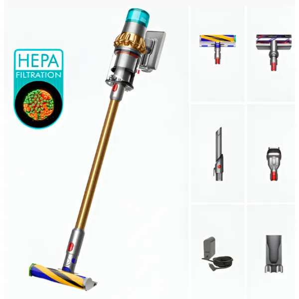 Aspirator vertical Dyson V15 Detect Absolute 660 W / Gray Gold photo 10