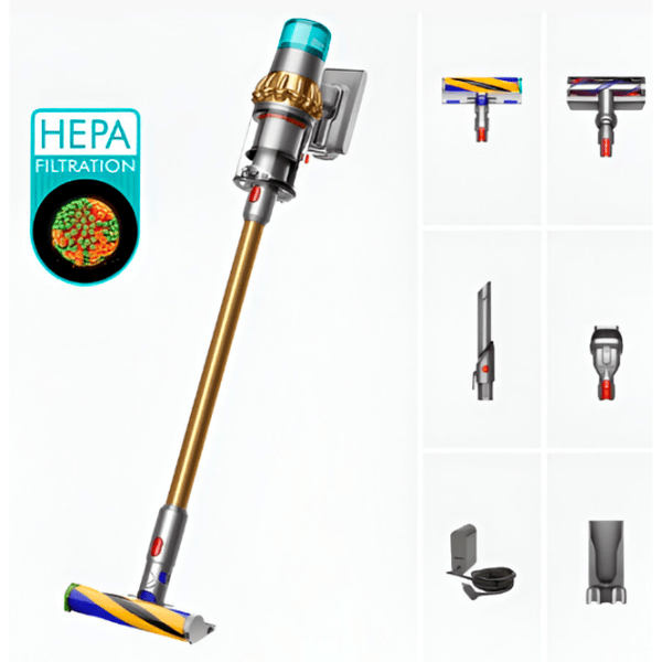 Aspirator vertical Dyson V15 Detect Absolute 660 W / Gray Gold photo 10