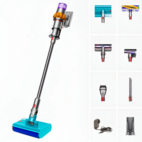 Вертикальный пылесос Dyson V15s Detect Dry and Web Submarine  / Nikel Желтый photo 9