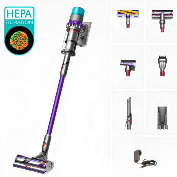 Aspirator vertical Dyson Gen5 Absolute Cordles SV23  / Nickel Blue photo 8