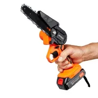 Fierăstrău cu lanţ Kraft&Dele KD10626 Cu acumulator/ Orange photo 5