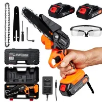Fierăstrău cu lanţ Kraft&Dele KD10626 Cu acumulator/ Orange photo 8