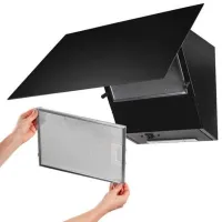 Hotă Muhler АМК-3065GМ Înclinată/ Black/ Gray photo 3