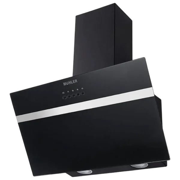 Вытяжка Muhler AMK-887D-BS Наклонная/ Черный/ Нержавеющая сталь photo 1