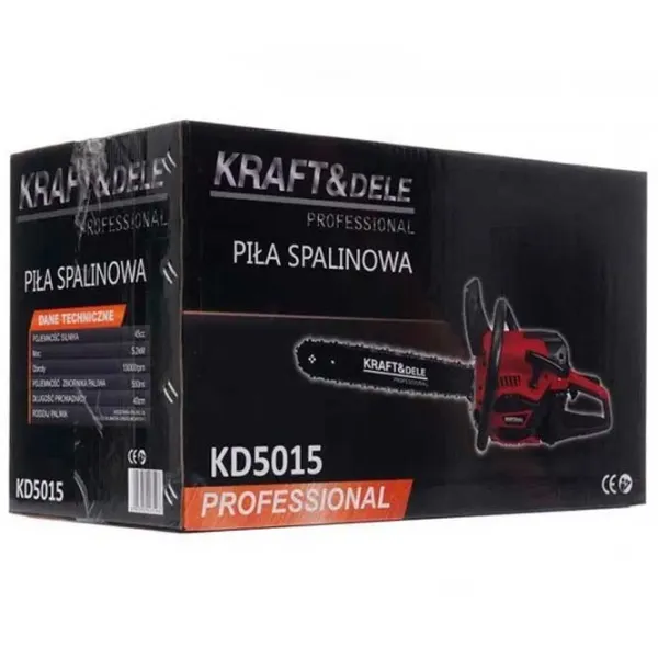 Цепная пила Kraft&Dele KD5015 Бензиновая/ Красный photo 4 Цепная пила Kraft&Dele KD5015 Бензиновая/ Красный photo 4