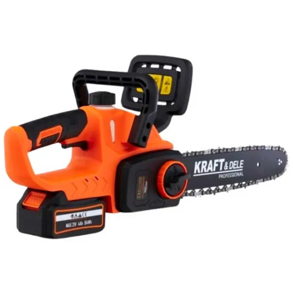 Fierăstrău cu lanţ Kraft&Dele KD10643 Cu acumulator/ Orange photo 2 Fierăstrău cu lanţ Kraft&Dele KD10643 Cu acumulator/ Orange photo 2