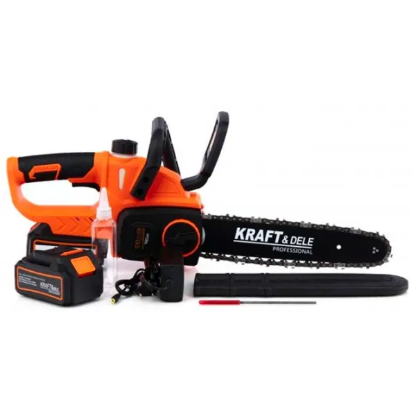 Fierăstrău cu lanţ Kraft&Dele KD10643 Cu acumulator/ Orange photo 4 Fierăstrău cu lanţ Kraft&Dele KD10643 Cu acumulator/ Orange photo 4