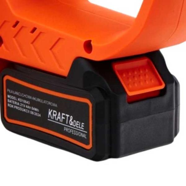 Fierăstrău cu lanţ Kraft&Dele KD10643 Cu acumulator/ Orange photo 5 Fierăstrău cu lanţ Kraft&Dele KD10643 Cu acumulator/ Orange photo 5