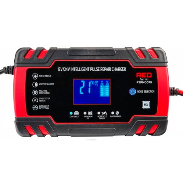 Încărcător auto Red Technic RTPM0079  - 8 A photo 1