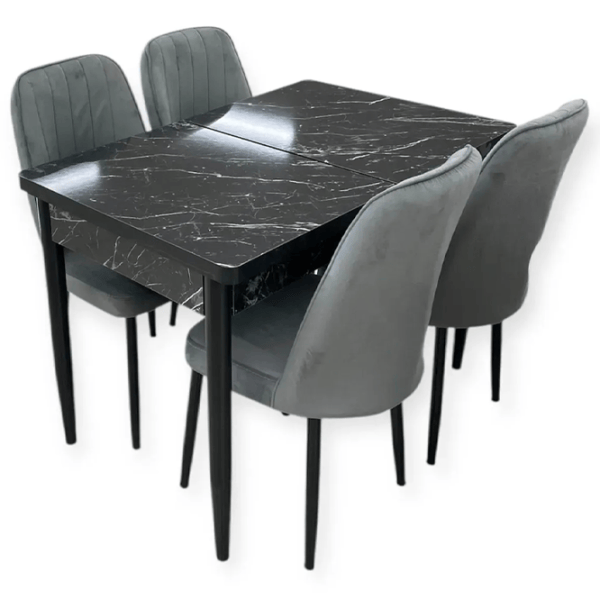 Set masă și scaune Magnus 1131 Dreptunghiulară / PAL / Gray photo 1