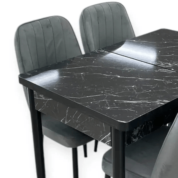 Set masă și scaune Magnus 1131 Dreptunghiulară / PAL / Gray photo 2