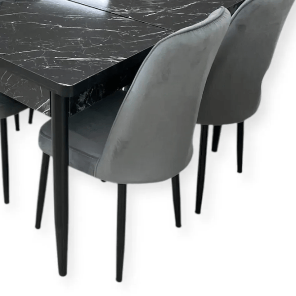 Set masă și scaune Magnus 1131 Dreptunghiulară / PAL / Gray photo 3