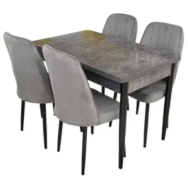 Set masă și scaune Magnus 499912 Dreptunghiulară / PAL / Gray photo 1