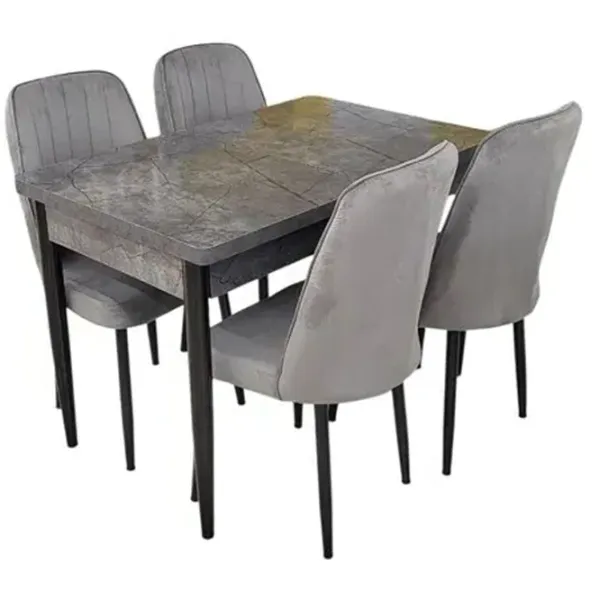 Set masă și scaune Magnus 499912 Dreptunghiulară / PAL / Gray photo 4