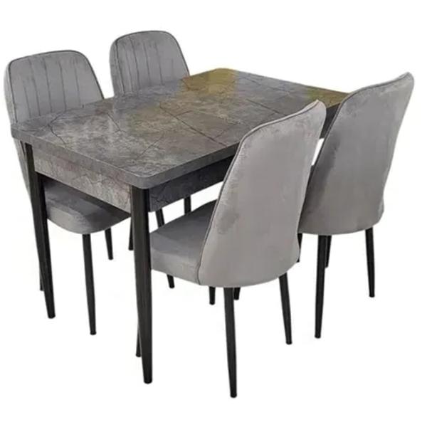 Set masă și scaune Magnus 499912 Dreptunghiulară / PAL / Gray photo 4