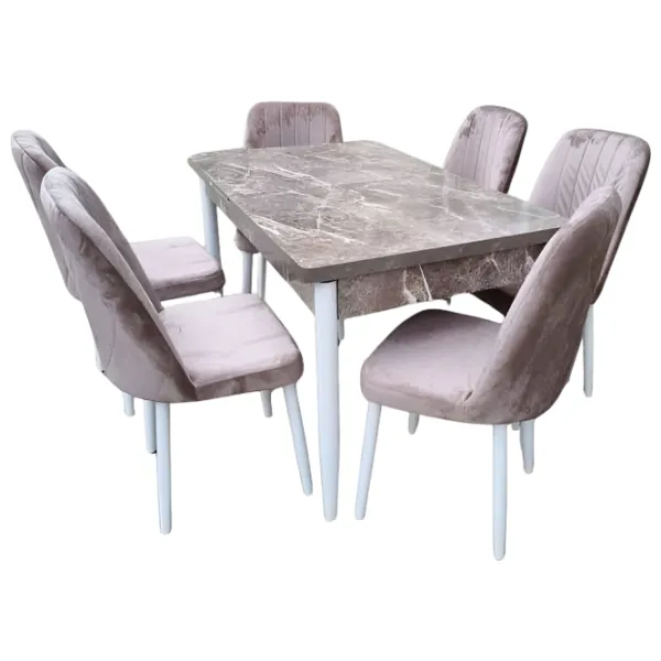 Set masă și scaune Magnus 3899 Dreptunghiulară / MDF / Brown photo 1 Set masă și scaune Magnus 3899 Dreptunghiulară / MDF / Brown photo 1