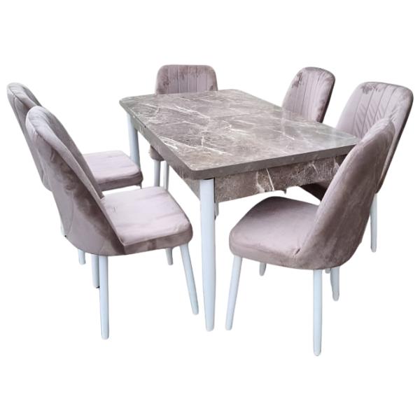 Set masă și scaune Magnus 3899 Dreptunghiulară / MDF / Brown photo 1 Set masă și scaune Magnus 3899 Dreptunghiulară / MDF / Brown photo 1