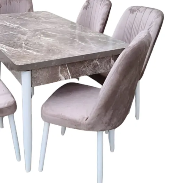 Set masă și scaune Magnus 3899 Dreptunghiulară / MDF / Brown photo 2 Set masă și scaune Magnus 3899 Dreptunghiulară / MDF / Brown photo 2