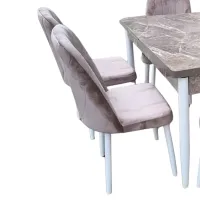 Обеденные стол со стульями Magnus 3899 Прямоугольная / МДФ / Коричневый photo 4