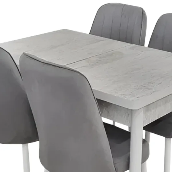 Set masă și scaune Magnus 4999913 Dreptunghiulară / MDF / Gray photo 2 Set masă și scaune Magnus 4999913 Dreptunghiulară / MDF / Gray photo 2