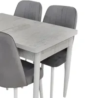 Set masă și scaune Magnus 4999913 Dreptunghiulară / MDF / Gray photo 3