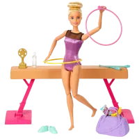 Păpușă Barbie Gymnast GJM72 sportivă / 3+