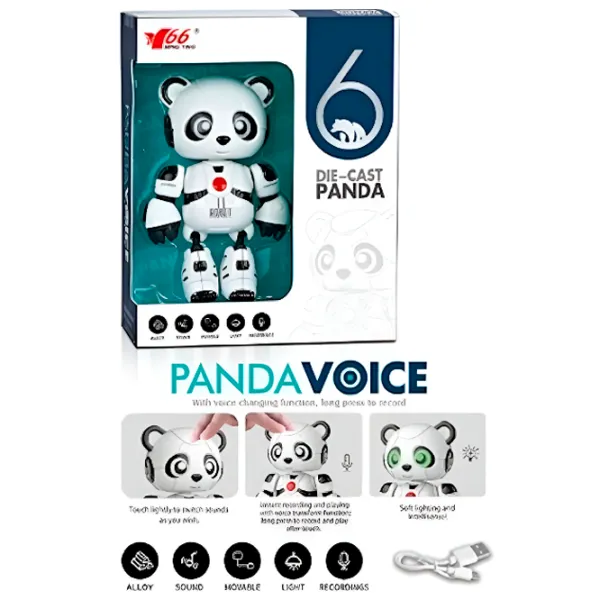 Робот Richi Tichi Panda Voice  Белый photo 4 Робот Richi Tichi Panda Voice  Белый photo 4