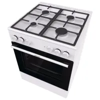 Aragaz Gorenje GK6A40WFFM Combinată/ White/ Black photo 3