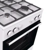 Aragaz Gorenje GK6A40WFFM Combinată/ White/ Black photo 4