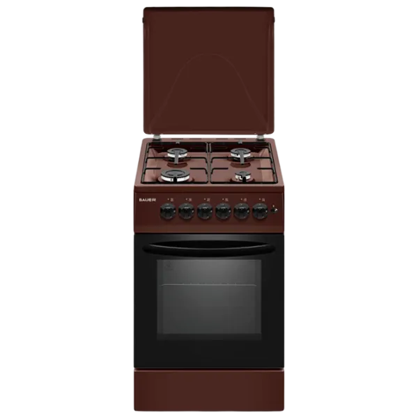 Плита Bauer TE 5540 BI Газовая/ Коричневый/ Черный photo 1 Плита Bauer TE 5540 BI Газовая/ Коричневый/ Черный photo 1