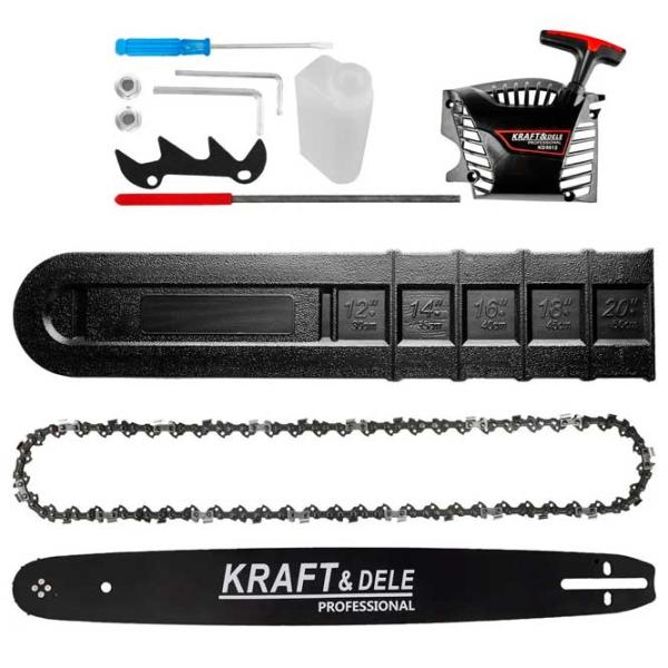 Цепная пила Kraft&Dele KD5012 Бензиновая/ Черный photo 7 Цепная пила Kraft&Dele KD5012 Бензиновая/ Черный photo 7