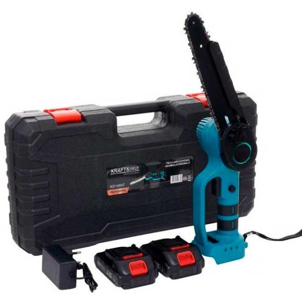 Fierăstrău cu lanţ Kraft&Dele KD10647 Cu acumulator/ Blue photo 6