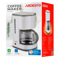 Кофемашина Ardesto FCM-D17WG / 1.5 л / Белый photo 13