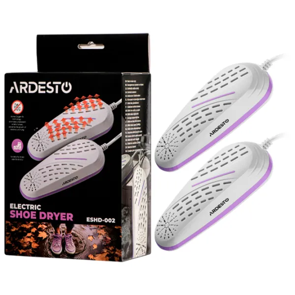 Uscător de încălțăminte Ardesto ESHD-002  10 W / White Purple photo 4 Uscător de încălțăminte Ardesto ESHD-002  10 W / White Purple photo 4