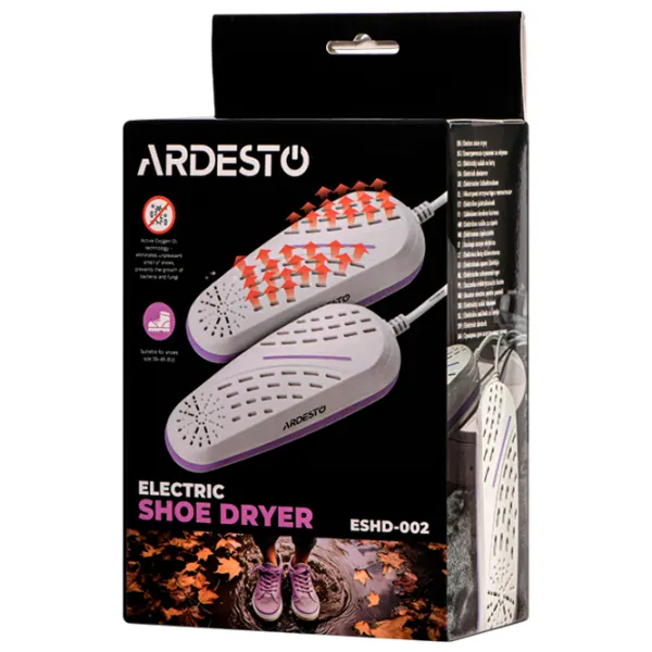 Uscător de încălțăminte Ardesto ESHD-002  10 W / White Purple photo 5 Uscător de încălțăminte Ardesto ESHD-002  10 W / White Purple photo 5