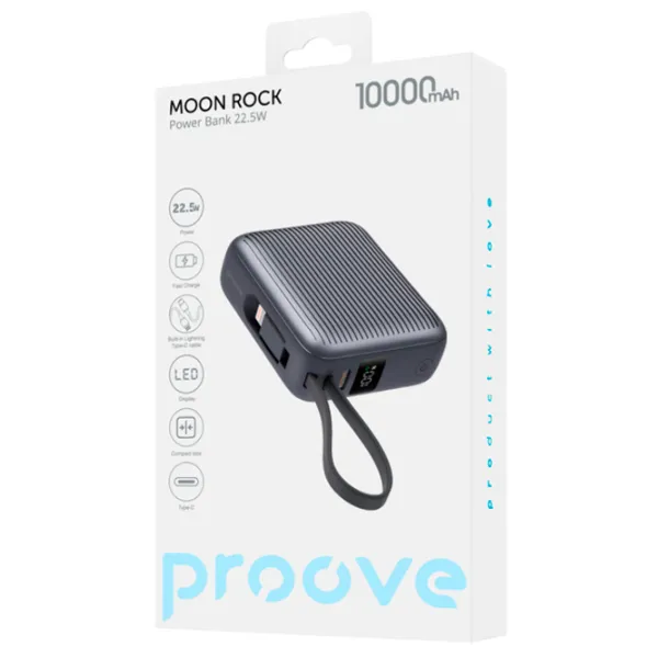 Power Bank Proove Moon Rock 10000 mAh/ Gray photo 6
