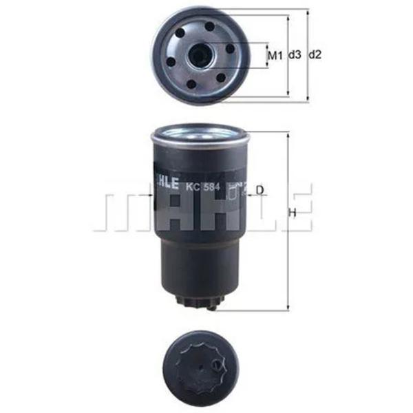 Filtru combustibil Mahle KC 584 67.6 mm photo 2
