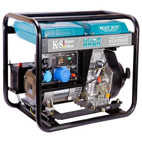 Generator de curent Könner & Söhnen KS 8102HDE 220 / 380 V Motorină / 4.8 kW photo 1