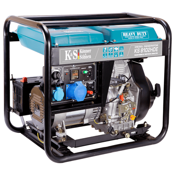 Generator de curent Könner & Söhnen KS 8102HDE 220 / 380 V Motorină / 4.8 kW photo 1