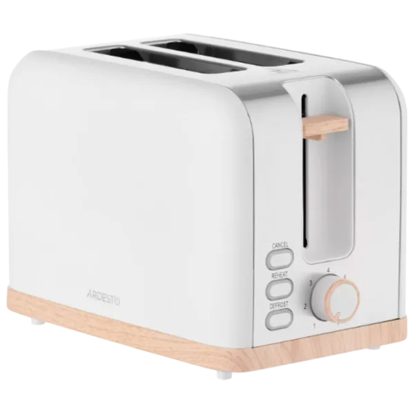 Toster Ardesto T-F420WWD Mecanic / 800 W / White photo 1