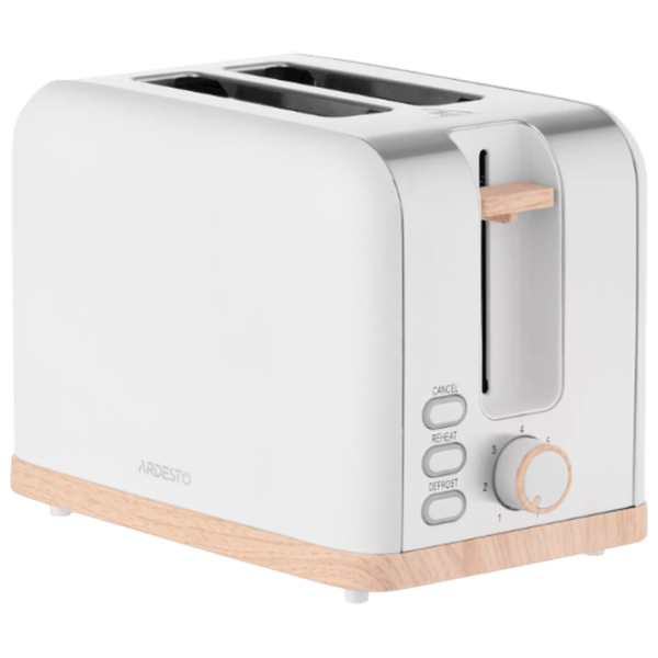 Toster Ardesto T-F420WWD Mecanic / 800 W / White photo 1